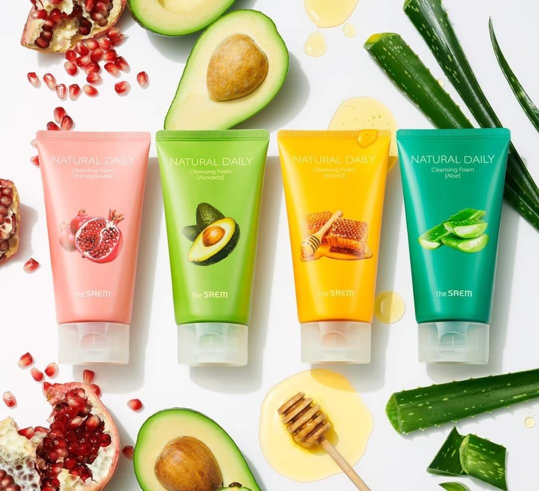 Discover The Saem Natural Daily facial cleansing foams 150ml
