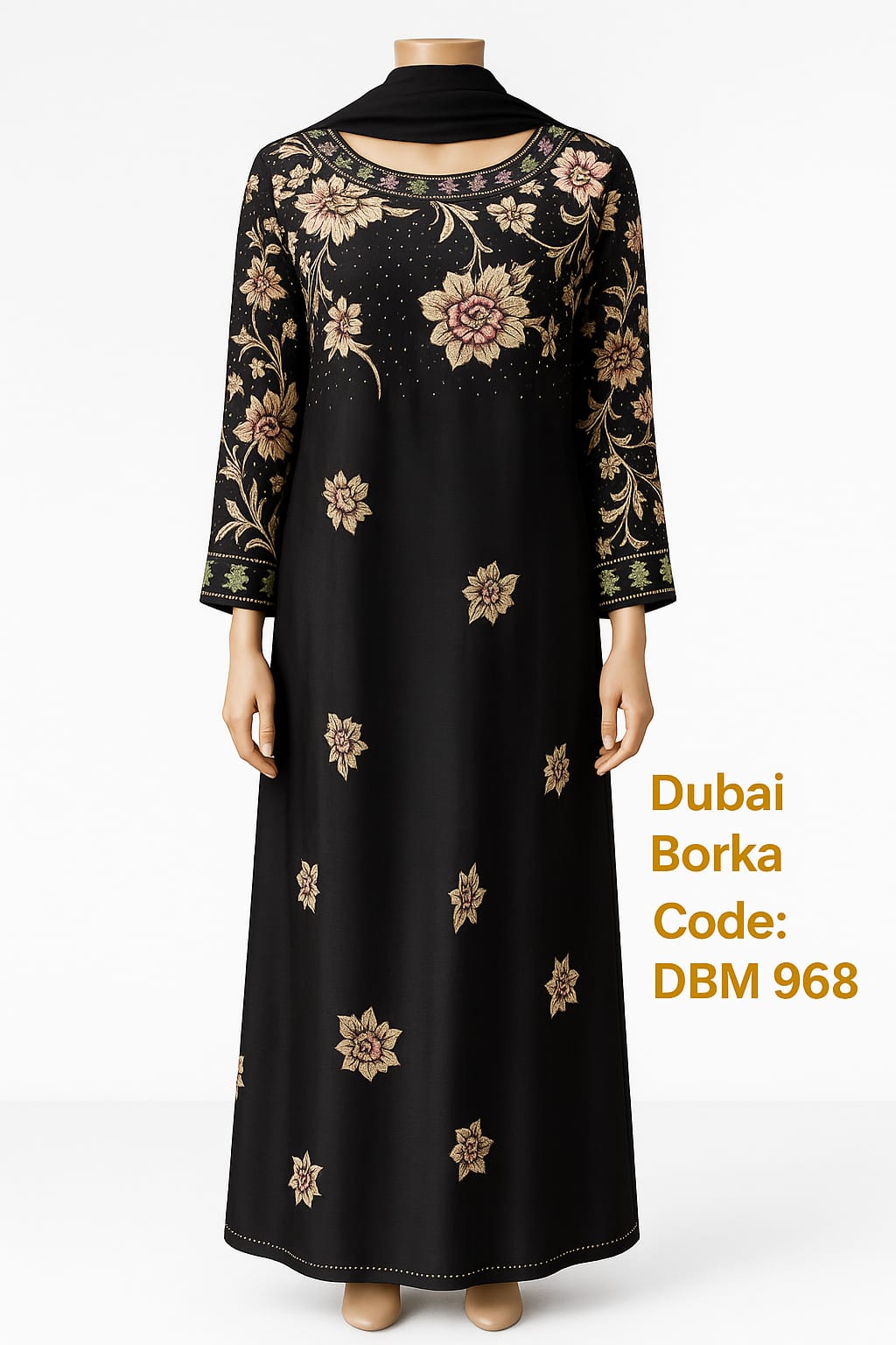 Original Dubai Abaya Borka - DBM 968