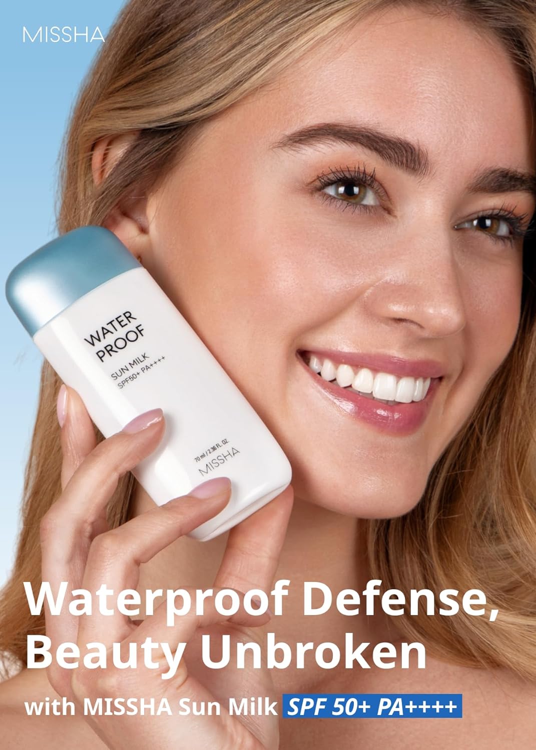 Missha All Around Safe Block Waterproof Sun Milk SPF50+ PA++++ 70 Ml.