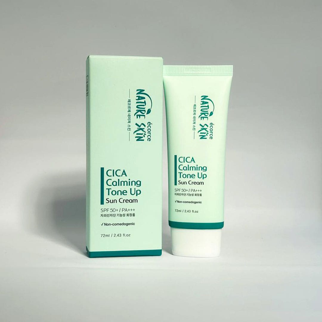Nature Skin – CICA Calming Tone Up Sun Cream (SPF 50+ PA+++)🌸