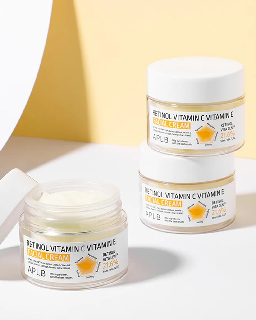 APLB Retinol Vitamin C + Vitamin E Facial Cream 55 Ml