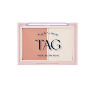 TAG Mood Blush Beam – 01 Bare Coral  Double Palette | Blush & Topper